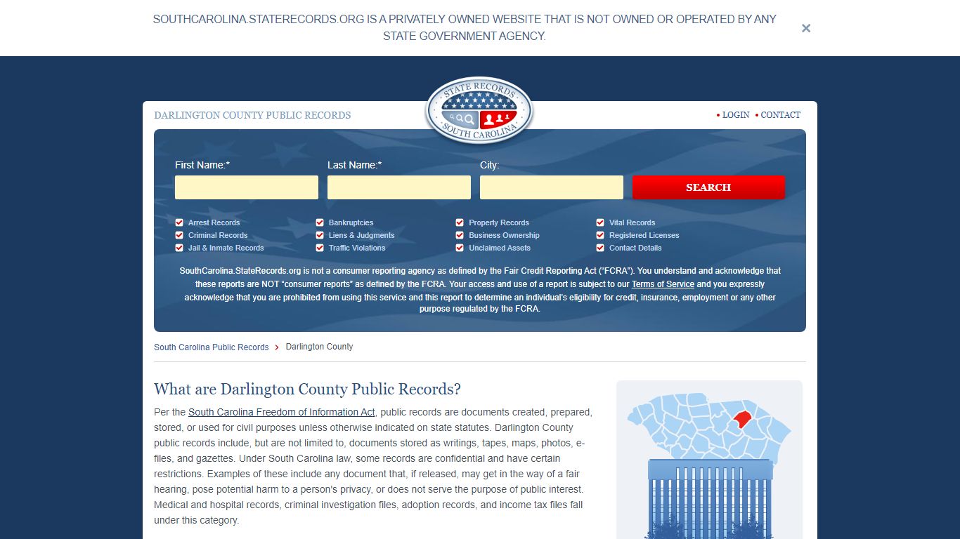 DARLINGTON COUNTY PUBLIC RECORDS - StateRecords.org